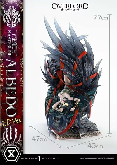 【預購】OVERLORD 不死者之王 Albedo 雅兒貝德ED Ver. PMOVL-02雕像 X  Prime 1 Studio ( P1S)9