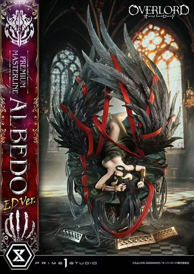 【預購】OVERLORD 不死者之王 Albedo 雅兒貝德ED Ver. PMOVL-02雕像 X  Prime 1 Studio ( P1S)3