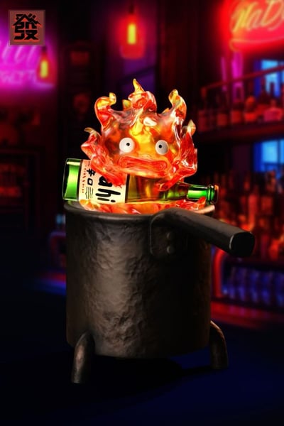 【現貨秒發】宮崎駿 桌面夜燈擺件雕像 卡西法 X 發工作室2