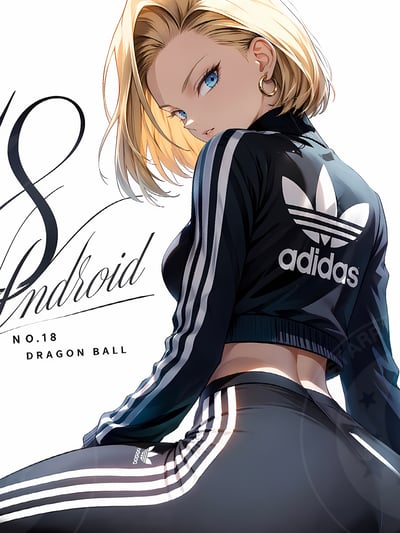 【預購】七龍珠《運動18號》裝飾畫 X 星空工作室5