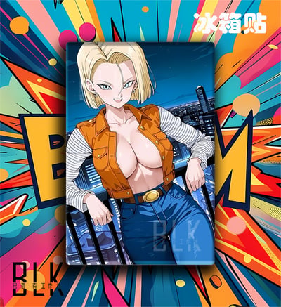 【預購】七龍珠《天台18號》動漫裝飾畫&冰箱貼 X 巴洛克工作室3