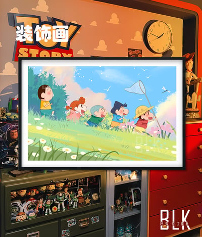 【預購】蠟筆小新《夏日春日部》動漫裝飾畫&冰箱貼 X 巴洛克工作室4