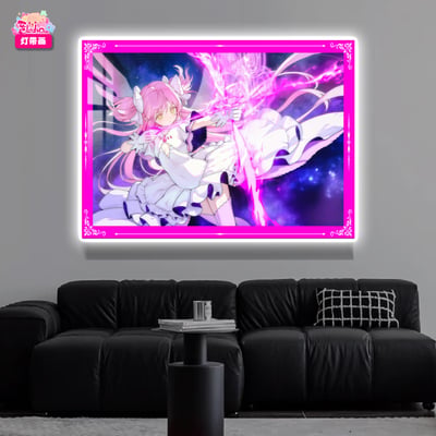 【預購】鹿目圓 終極形態燈帶畫 X 阿喵畫社2