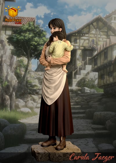 【預購】進擊的巨人 卡露拉·耶格爾&艾倫·耶格爾 X Model Power5