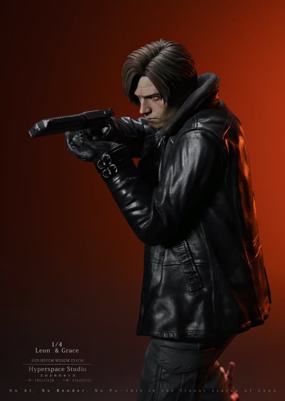 【預購】惡靈古堡 安魂曲系列 里昂＆格蕾絲 X HP-Studio4
