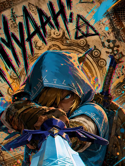 【預購】薩爾達傳說《出擊林克》動漫裝飾畫 X 星空工作室5