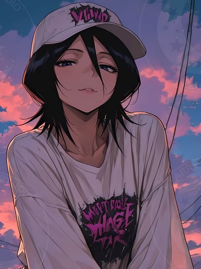 【預購】死神《跪姿露琪亞》裝飾畫 X 星空工作室5
