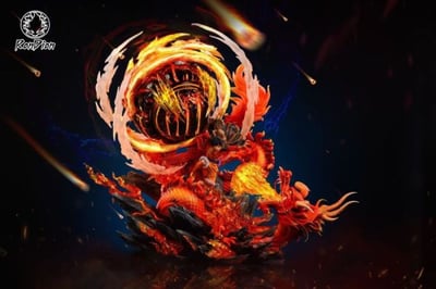 【現貨秒發】海賊王 火龍大炬vs業火魯夫（火特效可亮燈）X 燃點工作室3