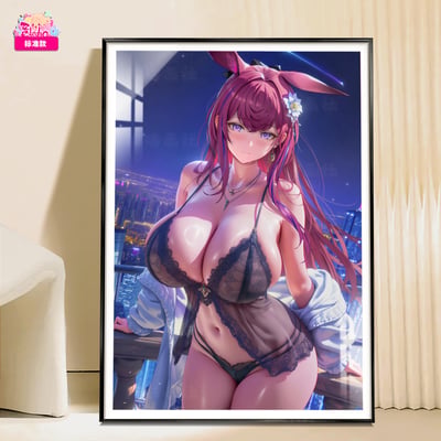 【預購】墨紗韻 兔女郎安賽爾 12K主題超清裝飾畫 X 阿喵畫社5