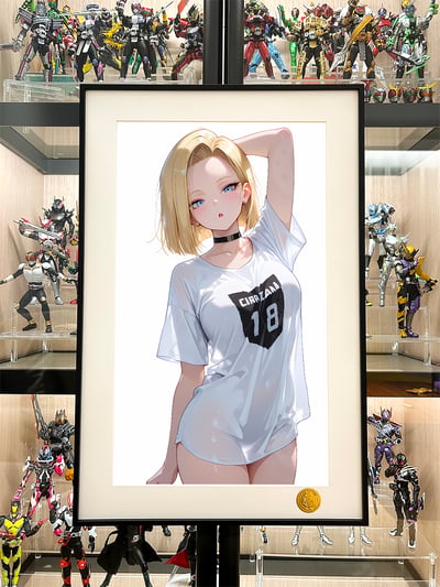 【預購】七龍珠《白衣18號》裝飾畫 X 星空工作室2