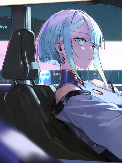 【預購】電馭叛客邊緣行者《車手露西》動漫裝飾畫 X 星空工作室4