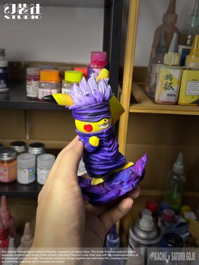 【預購】寶可夢+咒術迴戰 換裝系列第七彈 皮卡丘cos五條悟 X 幻裝社工作室3