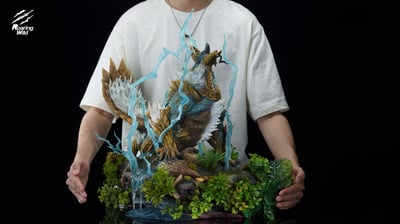 【預購】魔物獵人 雷狼龍系列 雷狼龍&獄狼龍&金雷公雷狼龍 X Roaring Wild9
