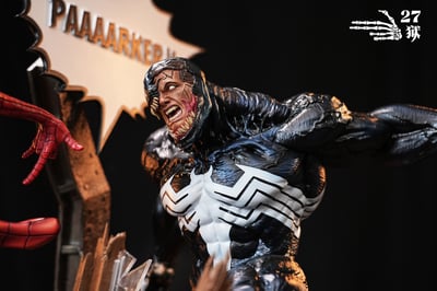 【售罄展示追加請私訊客服@toystationtw】Marvel漫威 對戰場景雕像 蜘蛛人vs毒液 X 27獄8