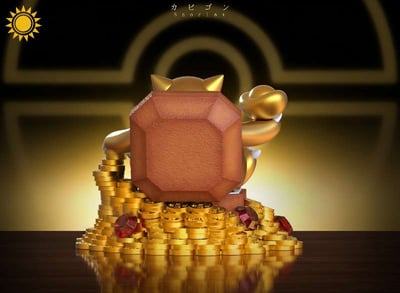 【預購】寶可夢 雙配色 富豪招財進寶-卡比獸 X 太陽模玩8