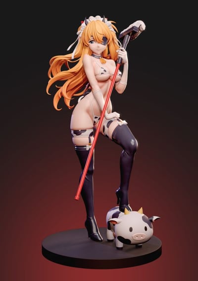 【現貨秒發】Eva新世紀福音戰士 奶牛女僕明日香 X 子夜工作室2
