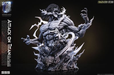 【現貨秒發】進擊的巨人 雙版本 艾連雕像 X Imagination(YY)3