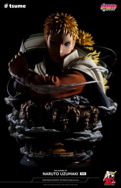 【現貨秒發】火影忍者 疾風傳 火影20周年 漩渦鳴人胸像 X Tsume THE LEGEND OF NARUTO UZUMAKI - MUB4