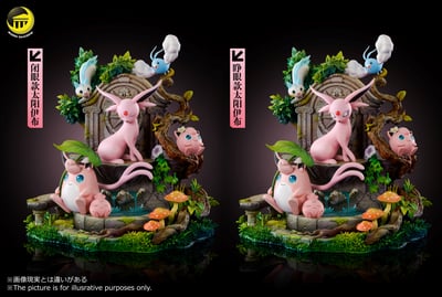 【預購】寶可夢 自然系列伊布第6彈-太陽伊布胖丁家族場景 X 月影殿3