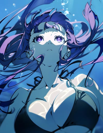 【預購】葬送的芙莉蓮《水中菲倫》動漫二次元裝飾畫 X H2工作室5