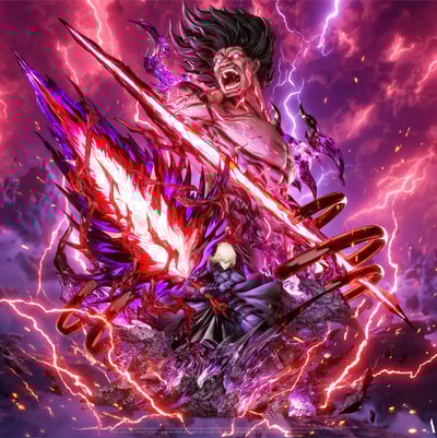 【預購】Fate 史詩級別收藏雕像001 黑呆 X 掠影+DEMONS1