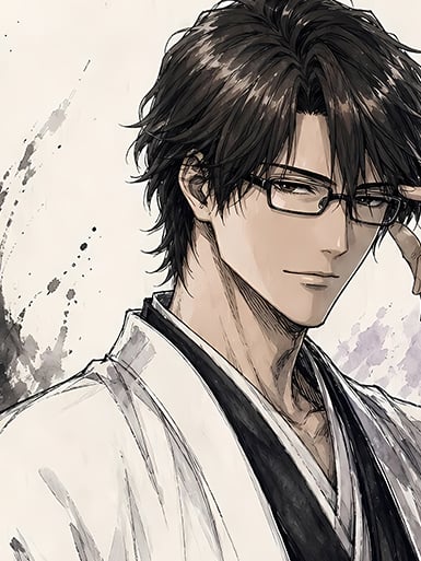 【預購】死神 境·界《水墨藍染》動漫裝飾畫&冰箱貼 X 巴洛克工作室5