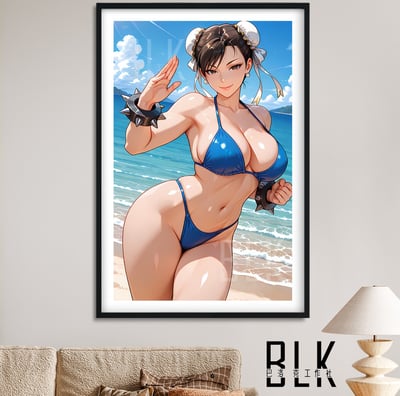 【預購】街頭霸王《海灘春麗》動漫裝飾畫&冰箱貼 X 巴洛克工作室1
