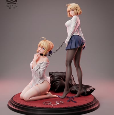 【預購】Fate+月姬 Saber×愛爾奎特 X 海王工作室1