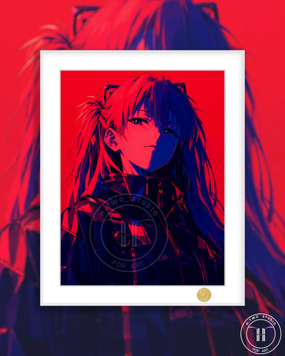【預購】Eva新世紀福音戰士《賽博明日香》動漫裝飾畫 X H2工作室2