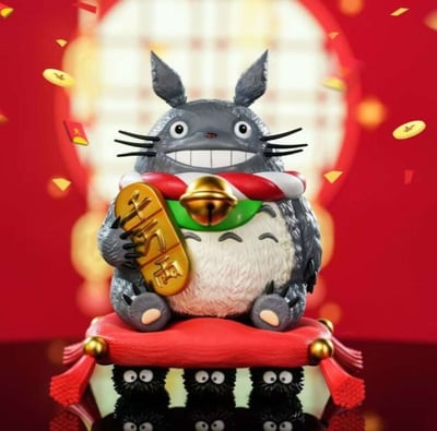 【現貨秒發】宮崎駿 招財系列第一彈 招財龍貓 X Hit Face砸臉1