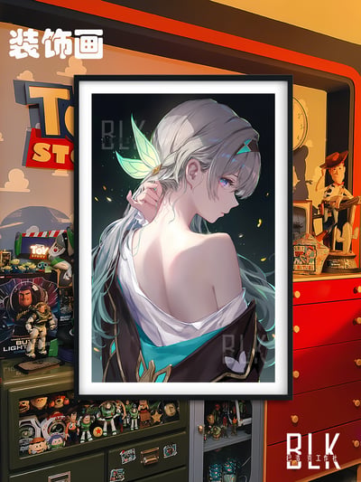 【預購】崩壞星穹鐵道《美背流螢》遊戲裝飾畫&冰箱貼 X 巴洛克工作室4