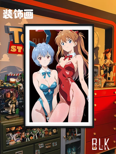 【預購】Eva《兔女郎香綾》動漫裝飾畫&冰箱貼 X 巴洛克工作室3