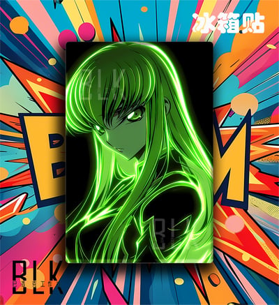 【預購】Code Geass反叛的魯路修《閃光C.C.》裝飾畫&冰箱貼 X 巴洛克工作室3