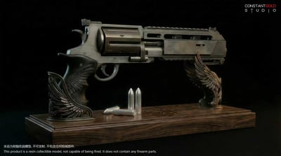 【預購】生化危機9 收藏級仿真樹脂模型 安魂左輪Requiem X CGS恒金3