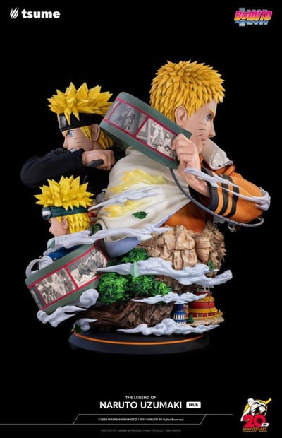 【現貨秒發】火影忍者 疾風傳 火影20周年 漩渦鳴人胸像 X Tsume THE LEGEND OF NARUTO UZUMAKI - MUB7