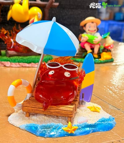 【預購】宮崎駿 沙灘卡西法 X 龍喵+Lucky2