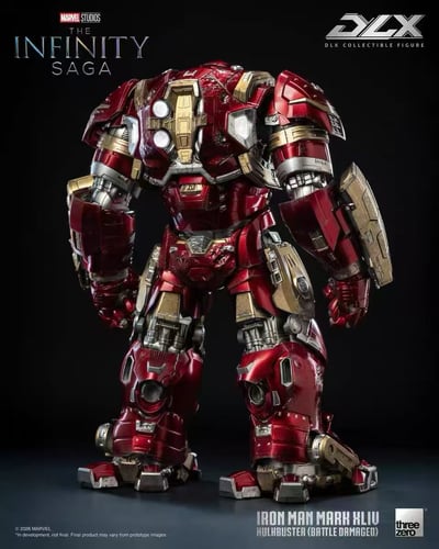 【售罄展示追加請私訊客服@toystationtw】Marvel漫威 DLX鋼鐵人Mark 44 反浩克裝甲 戰損版 3Z09190C0 X Threezero5