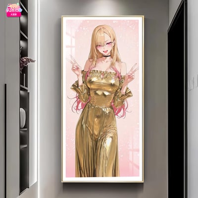 【預購】戀上換裝娃娃 金色禮服 喜多川大豎款 X 阿喵畫社3