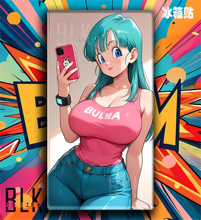 【預購】七龍珠《自拍布瑪》裝飾畫&冰箱貼 X 巴洛克工作室4