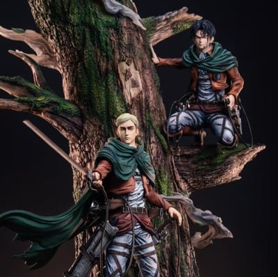 【現貨秒發】進擊的巨人 最鋒利的劍 艾爾文&里維 X Hertz-Studio1