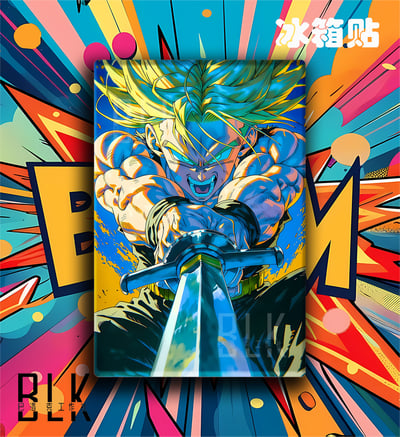 【預購】七龍珠《超賽特蘭克斯》裝飾畫&冰箱貼 X 巴洛克工作室3