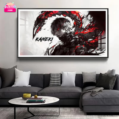 【預購】東京喰種 Kaneki・破碎金木五幅套組 12k超清異形套組裝飾畫 X 阿喵畫社2