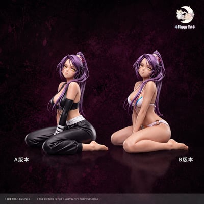 【售罄展示追加請私訊客服@toystationtw】死神 女性美學雕像-001 雙版本 四楓院夜一 X Happy Cat1