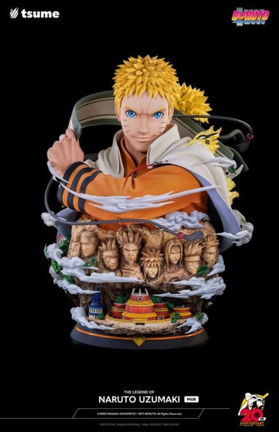 【現貨秒發】火影忍者 疾風傳 火影20周年 漩渦鳴人胸像 X Tsume THE LEGEND OF NARUTO UZUMAKI - MUB5