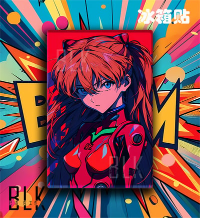 【預購】Eva新世紀福音戰士《紅色明日香》動漫裝飾畫&冰箱貼 X 巴洛克工作室3