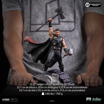 【售罄展示追加請私訊客服@toystationtw】Marvel漫威 雷神 托爾MARCAS144526-10 X Iron-Studio4
