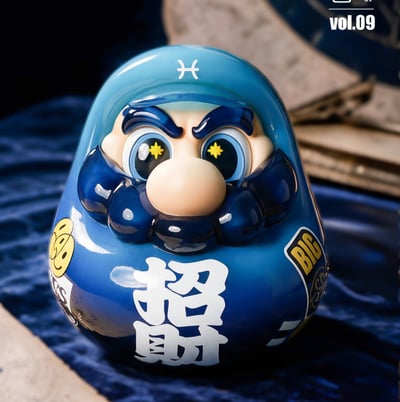 【預購】超級達摩SuperDaruma 第9代12宮系列第2彈《雙魚座·招財達摩》X SENZII千記商行+RICH PARK富饒的樂園1