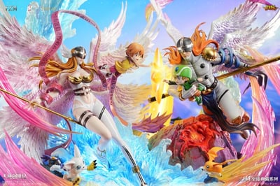 【售罄展示追加請私訊客服@toystationtw】數碼寶貝 天使創世紀 三週年至臻典藏系列第一彈 天女獸 X SUPER HERO超英3