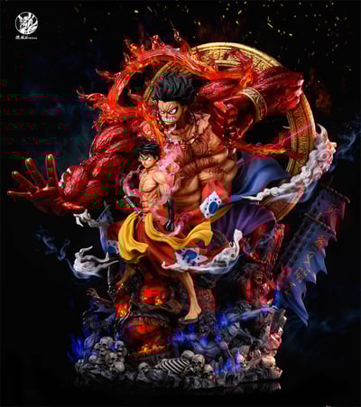 【現貨秒發】海賊王 幻·和之國鬼神系列 不動明王-魯夫 X 流風+燃風2