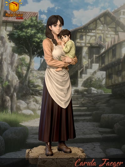 【預購】進擊的巨人 卡露拉·耶格爾&艾倫·耶格爾 X Model Power2